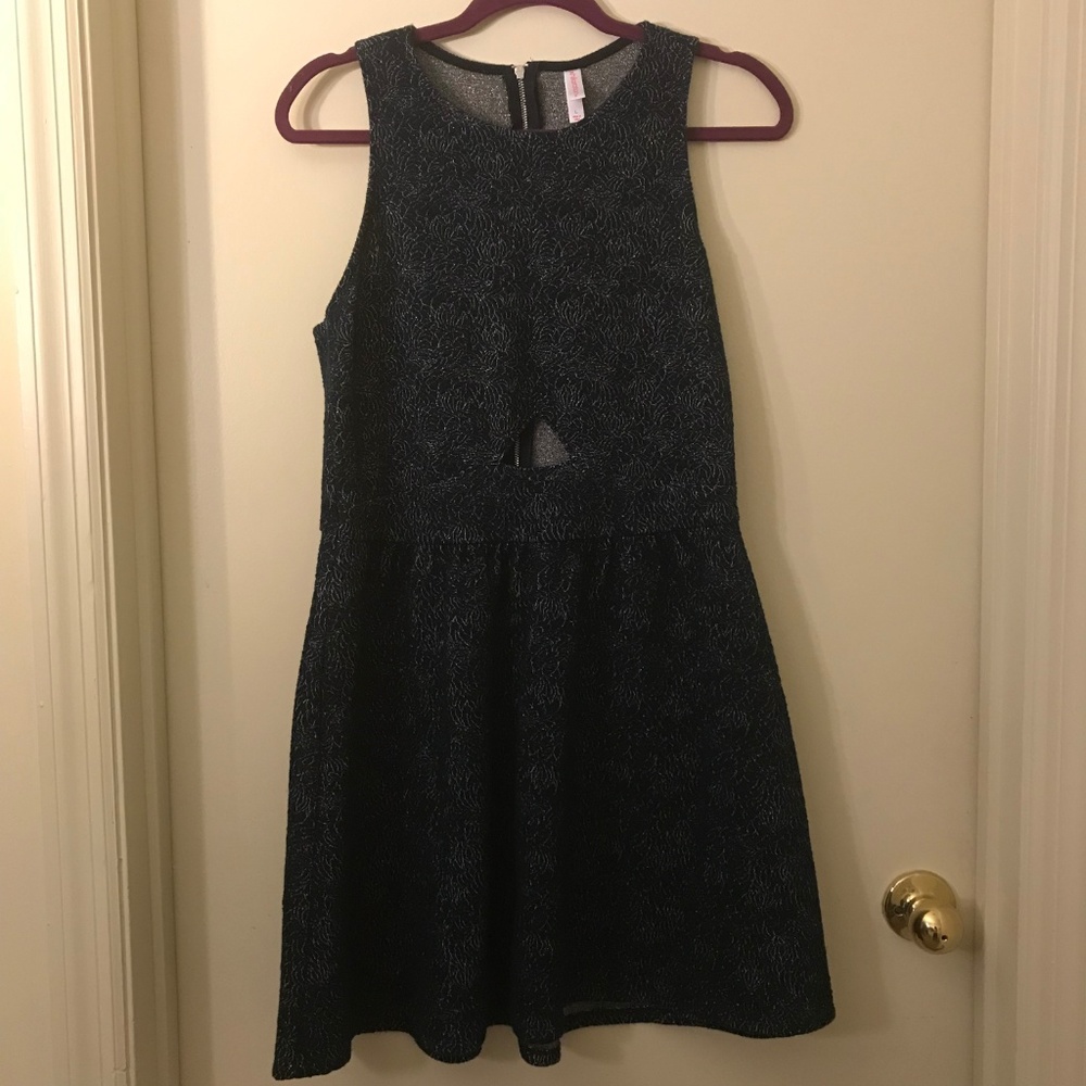 Xhilaration Navy Blue Cocktail Dress in Size L